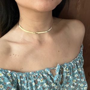 Gold Snake chain Choker necklace 💕
